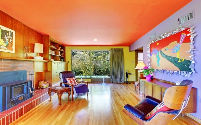 Phối quá nhiều màu sắc khiến không gian không được hài hòa