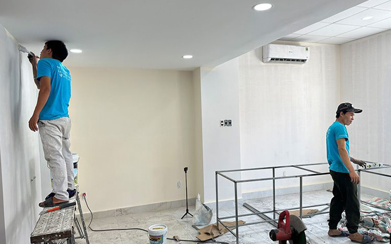 Các hạng mục thi công sửa chữa văn phòng tại New Home 24H