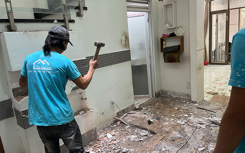 Thi công sửa nhà hạng mục tháo dỡ