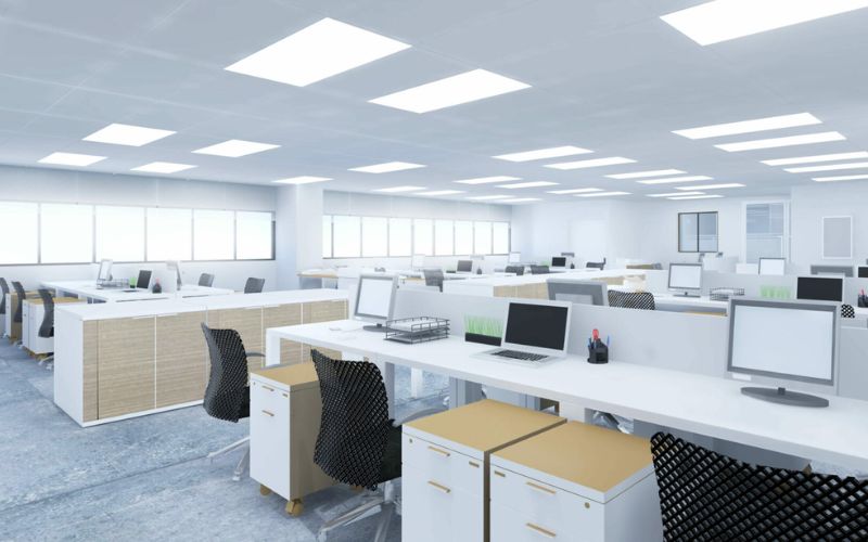 Mẫu trần thạch cao phòng làm việc hiện đại, tinh tế