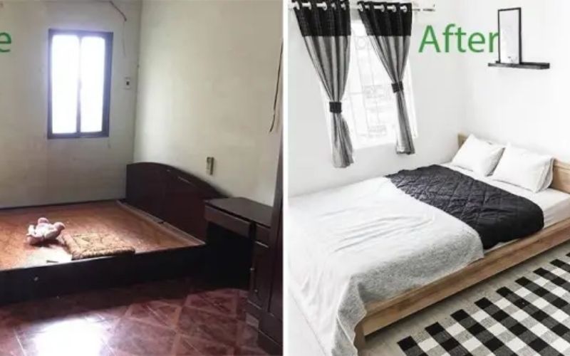Tận dụng triệt để nguồn ánh sáng tự nhiên khi cải tạo phòng ngủ