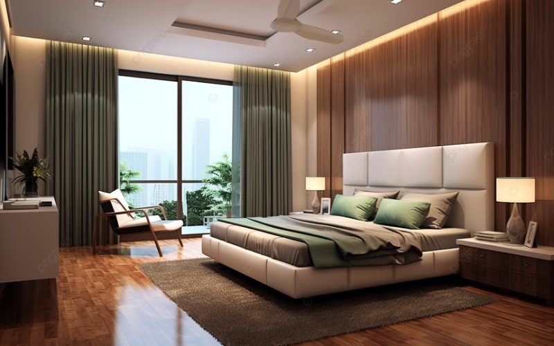 Phòng ngủ kết nối ban công rộng thoáng, tràn ngập ánh sáng tự nhiên