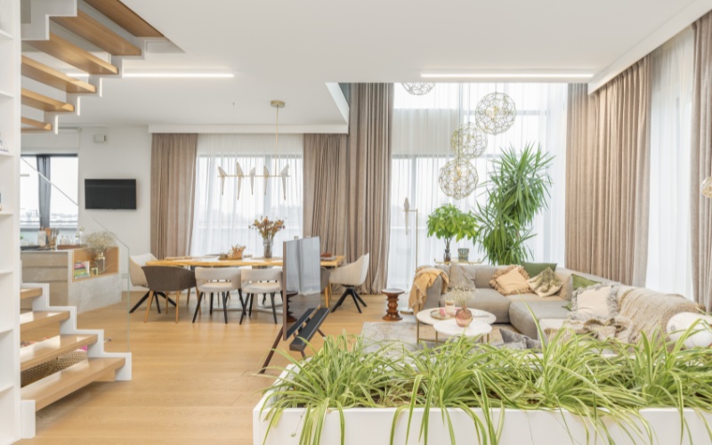Nội thất thoáng đãng của biệt thự phong cách Bắc Âu