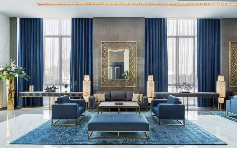 Mẫu nội thất biệt thự với phong cách Metallic đương đại