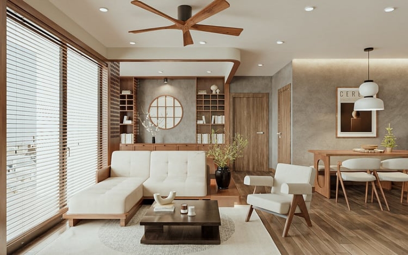 Không gian nội thất Nhật Bản kiểu mở tạo nên sự gần gũi