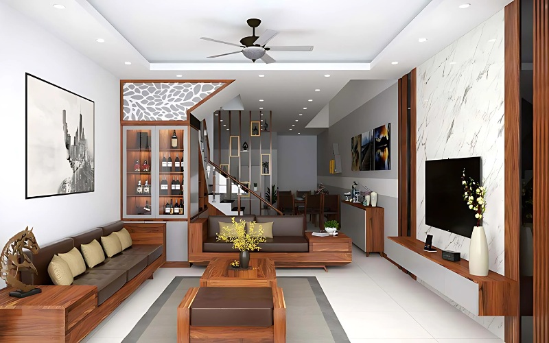 Không gian hiện đại và sang trọng của nhà cấp 4