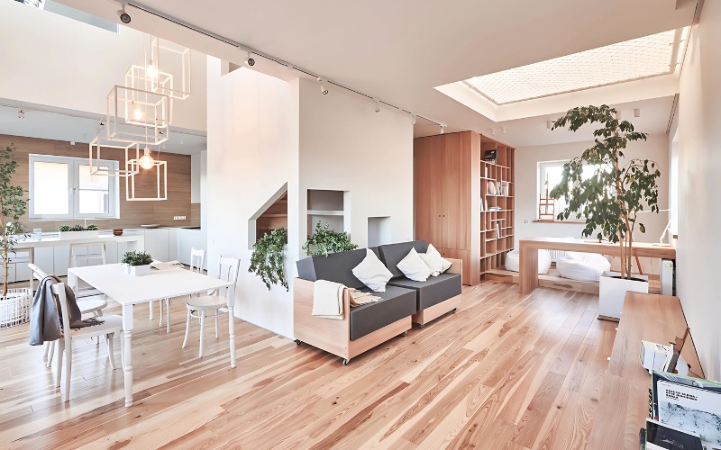 Mẫu nội thất đơn giản cho nhà cấp 4 mái bằng