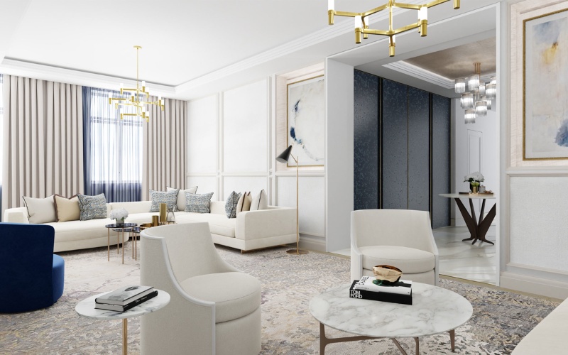 Mẫu phòng khách Luxury thể hiện đẳng cấp của gia chủ