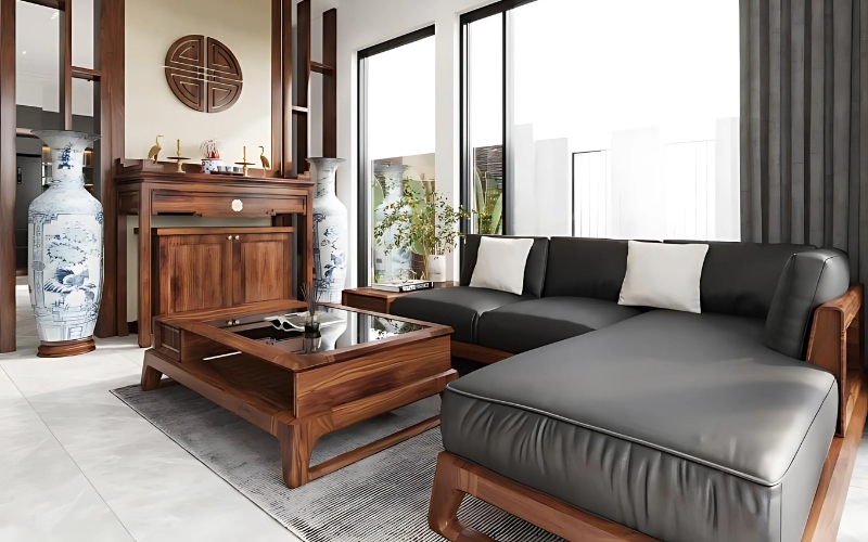 Mẫu thiết kế phòng khách nhà cấp 4 nông thôn rất được ưa chuộng hiện nay