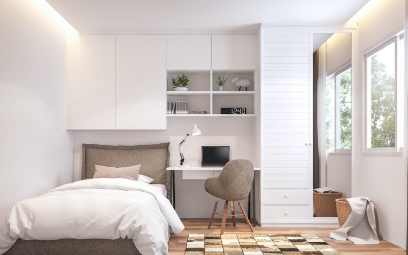 Mẫu phòng ngủ tiện nghi cho diện tích 15m2