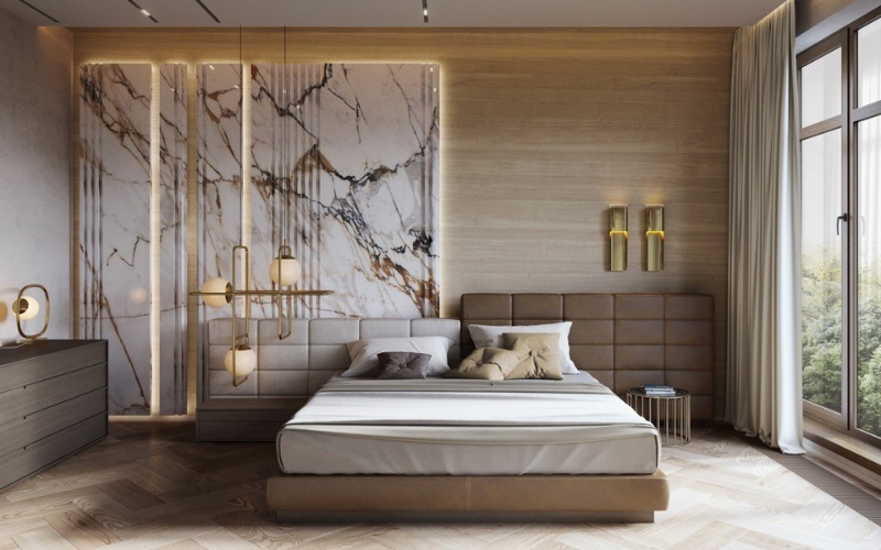 Mẫu thiết kế phòng ngủ 20m2 sang trọng