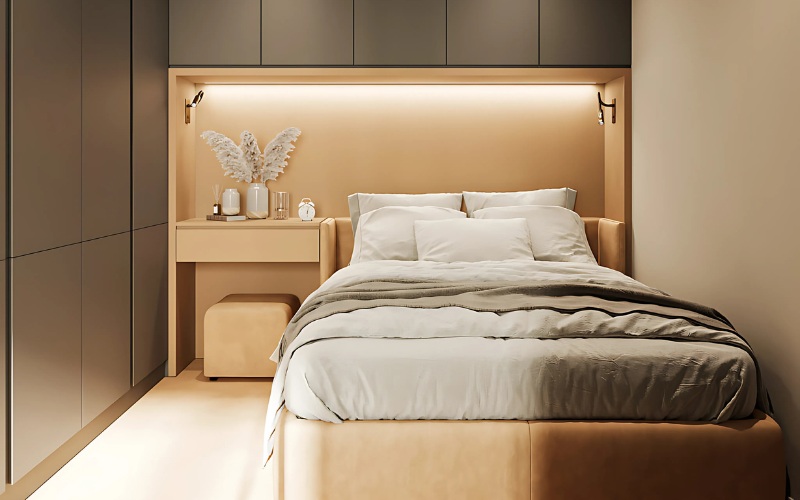 Mẫu phòng ngủ diện tích 5m2 siêu nhỏ
