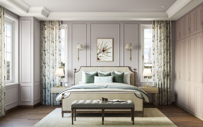Thiết kế nội thất phòng ngủ 26m2 không gian sang trọng