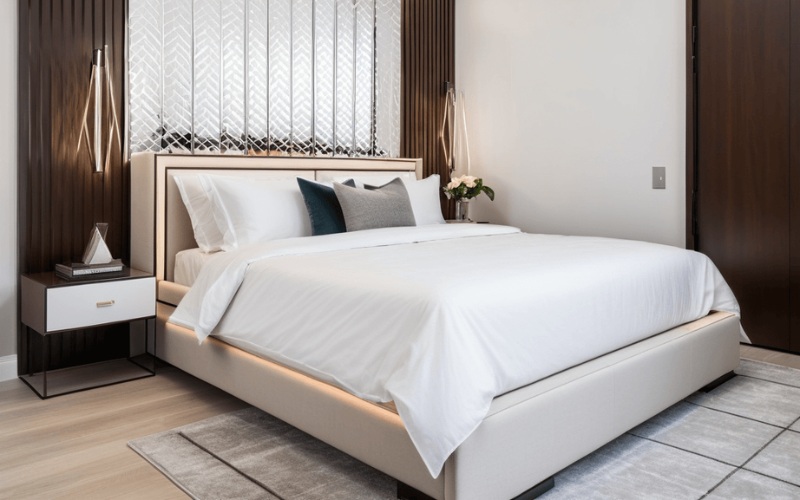 Mẫu phòng ngủ hiện đại cho gia chủ yêu thích sự tối giản