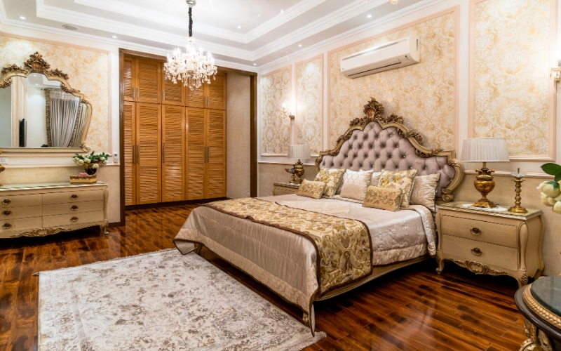 Phòng ngủ phong cách Cổ điển mang đến vẻ đẹp xa hoa