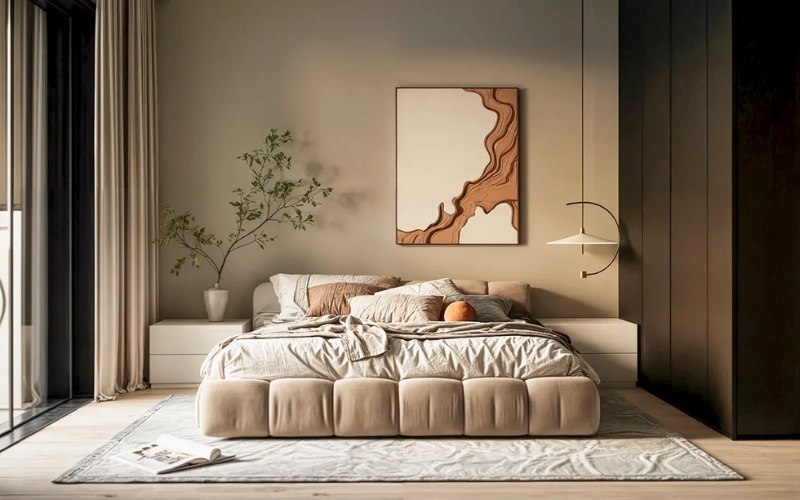 Mẫu nội thất phòng ngủ Scandinavian hiện đại