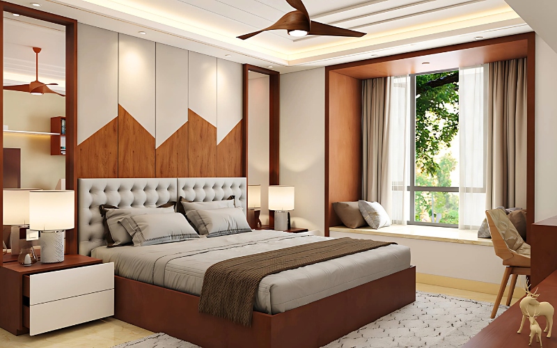 Decor phòng ngủ bằng nội thất chất liệu gỗ cao cấp