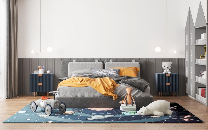 Thiết kế đơn giản với các chi tiết trang trí mang sự hồn nhiên của trẻ thơ