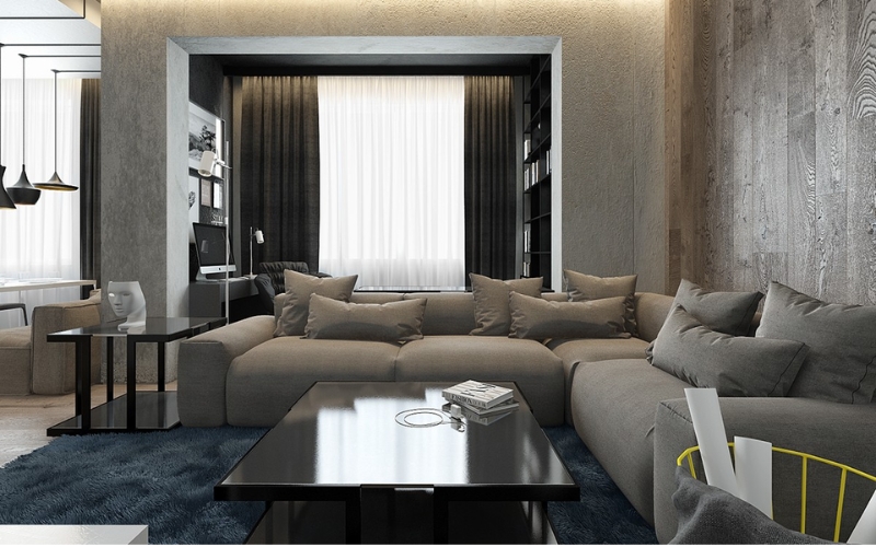 Bộ sofa cao cấp là điểm nhấn nổi bật trong không gian tiếp khách