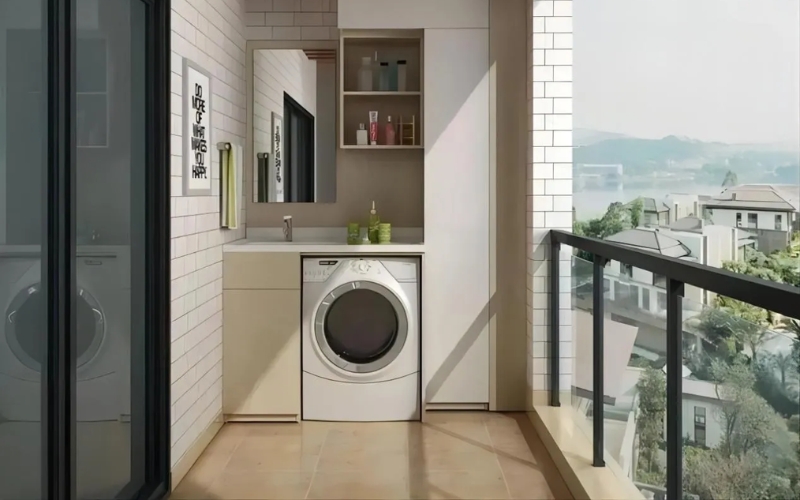 Ban công được xử lý chống thấm kỹ lưỡng vừa đẹp
