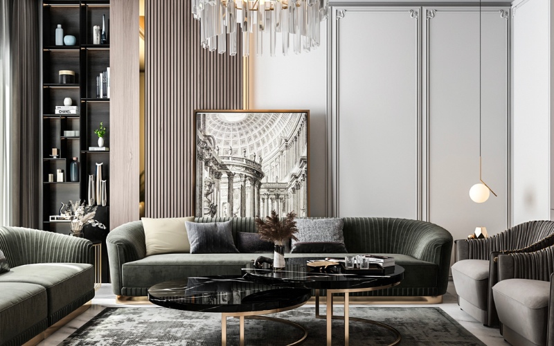 Thiết kế nội thất phong cách Luxury thể hiện đẳng cấp của gia chủ