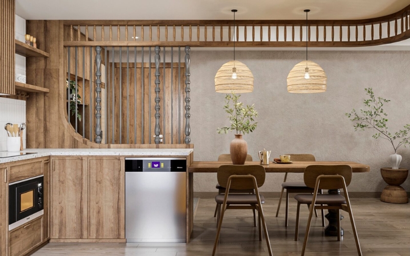 Đèn chùm nhỏ dạng lồng đèn giấy Nhật trang trí - decor tinh tế