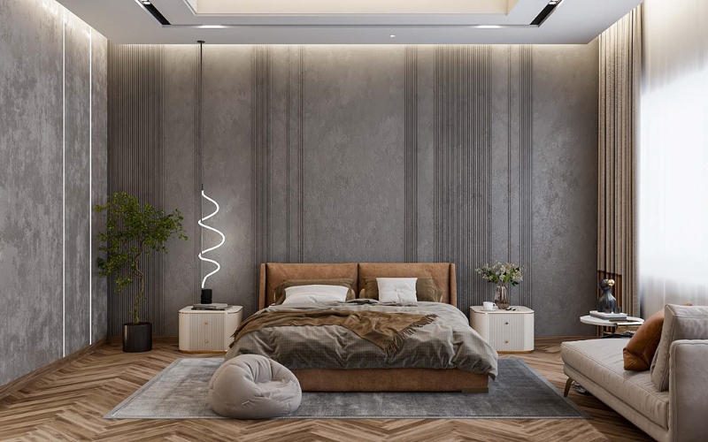 Màu sắc và chất liệu được phối hợp cân đối không chênh lệch