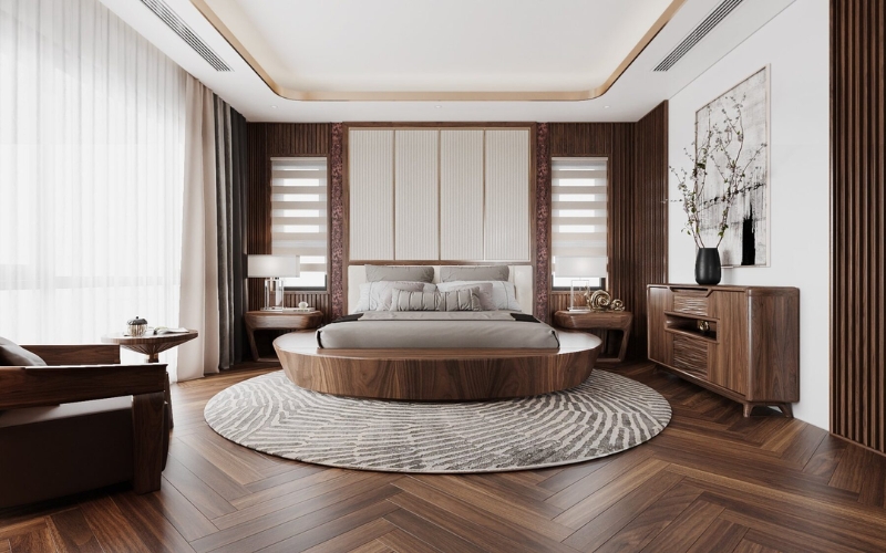 Tránh đặt giường dưới xà ngang – gây áp lực vô hình