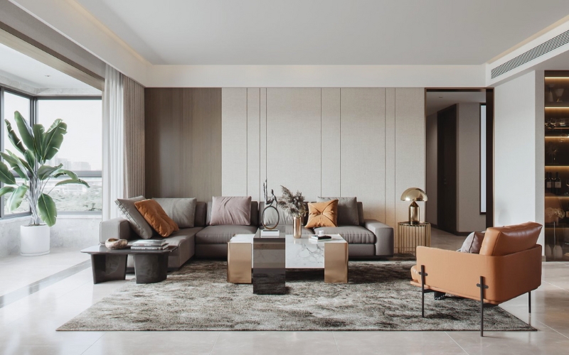 Ghế sofa vải mềm bo tròn góc cạnh đảm bảo an toàn cho bé