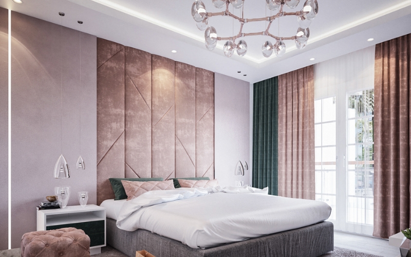 Không gian phòng ngủ cá tính sống động trẻ trung và tươi mới