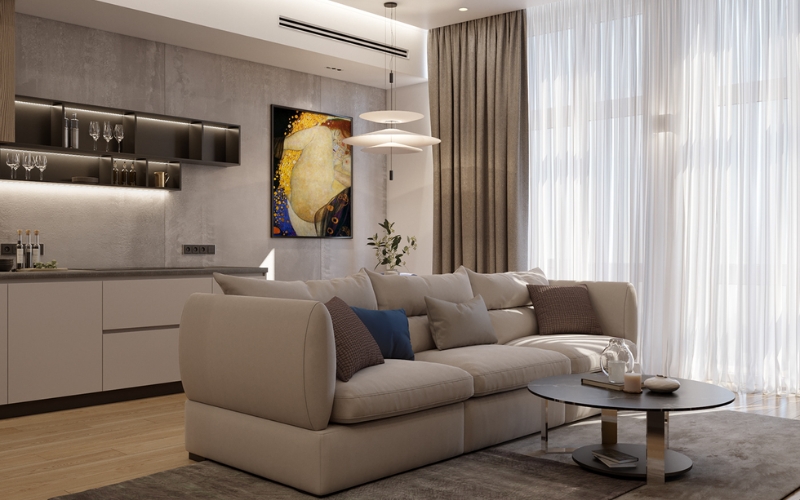 Thiết kế nội thất căn hộ 100m2 với ngân sách hợp lý