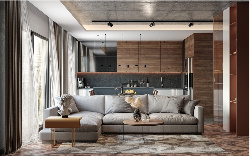 Chi phí thi công căn hộ 100m2 tùy thuộc phong cách
