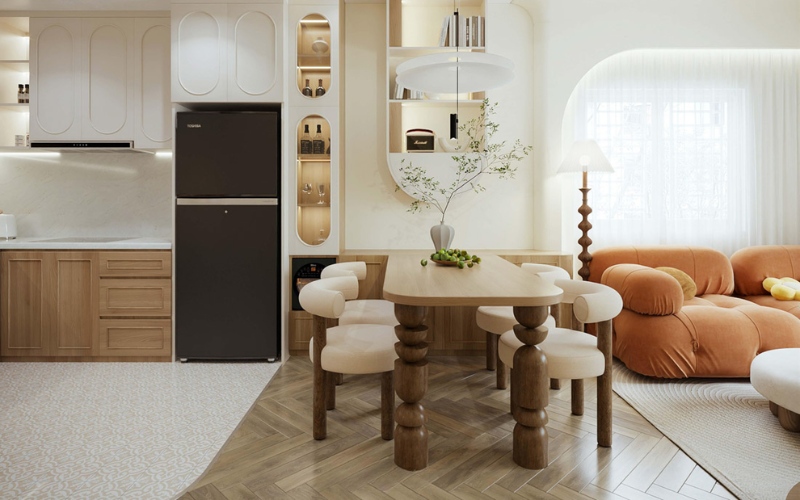 Đồ nội thất đơn giản là đặc trưng của phong cách Wabi Sabi