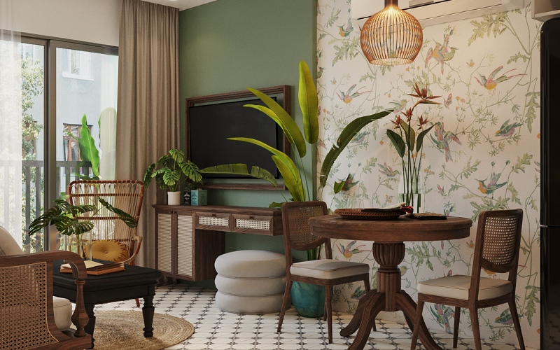 Phong cách Indochine là sự giao thoa giữa nét cổ điển châu Âu và đặc trưng Á Đông