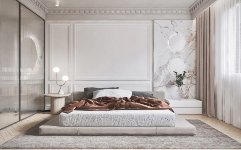 Sự sang trọng được thể hiện qua chi tiết trang trí tinh xảo