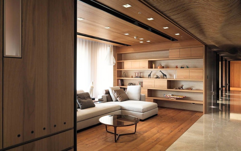 Có thể lựa chọn gỗ sồi, gỗ teak hoặc gỗ công nghiệp có vân gỗ tự nhiên