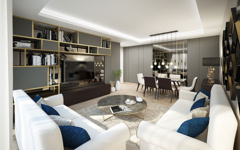 Thiết kế chung cư 45m2 với gam màu sáng mang đến cảm giác rộng rãi