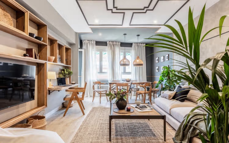 Thiết kế căn hộ 54m2 theo dạng Tropical cũng được nhiều gia chủ ưa chuộng
