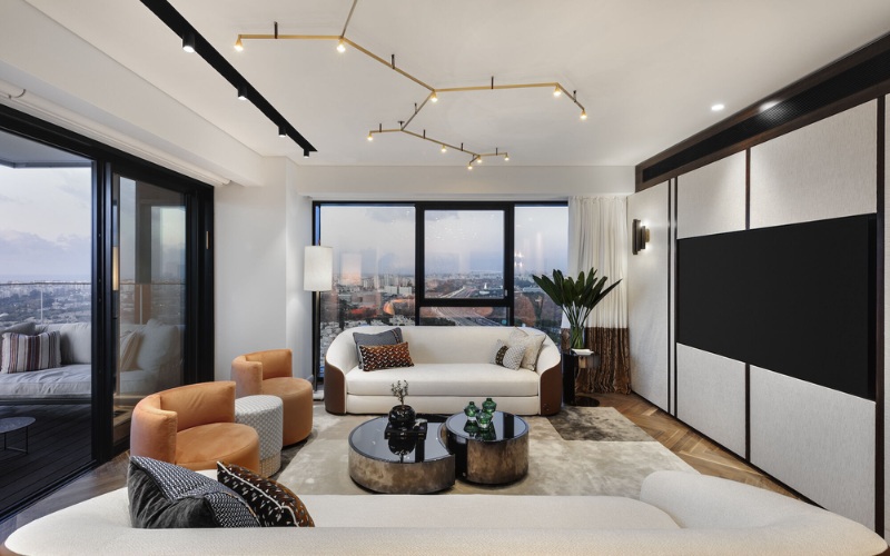 Thiết kế nội thất chung cư 55m2 phong cách hiện đại với view mở rộng