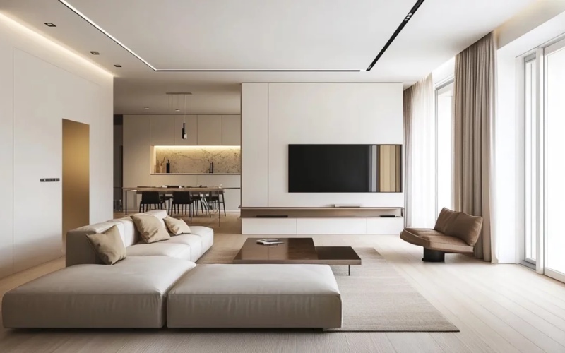 Mẫu căn hộ chung cư 56m2 có 2 phòng ngủ dành cho gia đình nhỏ