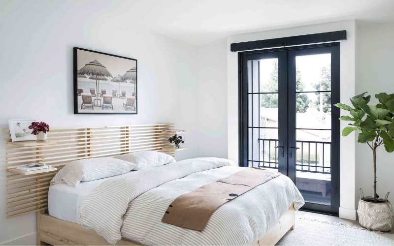 Thiết kế đầy ánh sáng cho phòng ngủ 60m2 phong cách Japandi
