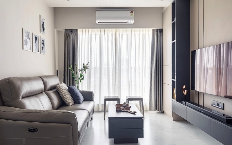 Nội thất ưu tiên thiết kế gọn gàng, vuông vức, tích hợp đa chức năng
