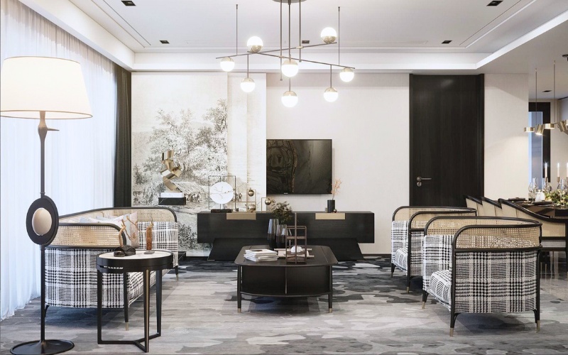 Thiết kế nội thất chung cư 70m2 Indochine mang đậm dấu ấn Đông Dương