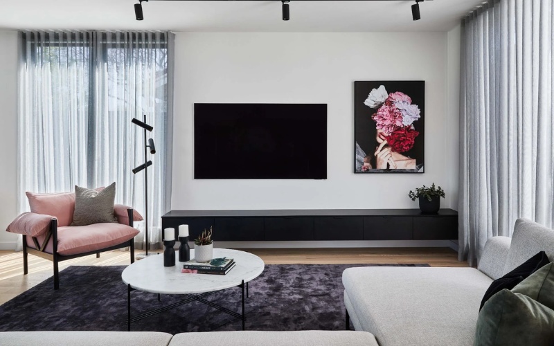 Thiết kế nội thất chung cư 70m2 theo phong cách hiện đại với bố cục gọn gàng