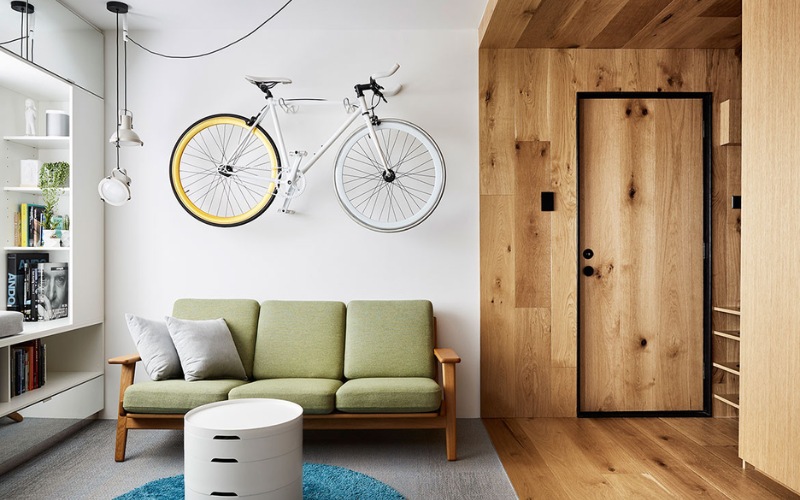 Thiết kế căn hộ chung cư nhỏ 40m2 cho nam độc thân