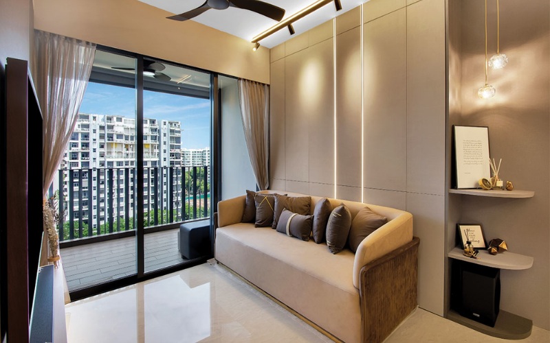 Căn hộ được thiết kế hài hòa dùng cho dịch vụ cho thuê