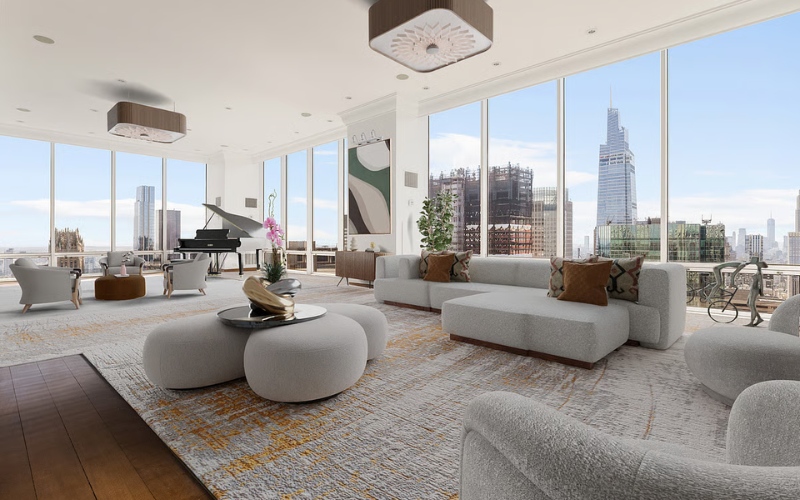 Thiết kế nội thất penthouse phong cách tối giản cho gia chủ yêu sự nhẹ nhàng