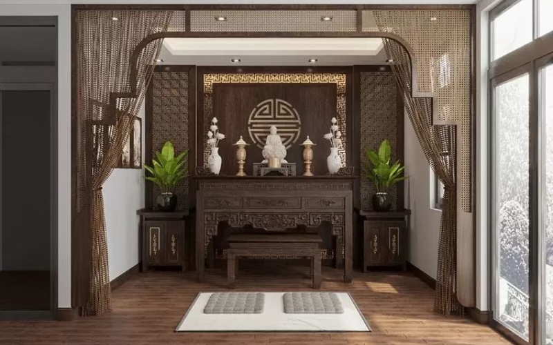 Cần quan tâm đến yếu tố độ ẩm và ánh sáng để đảm bảo độ bền cho bàn thờ