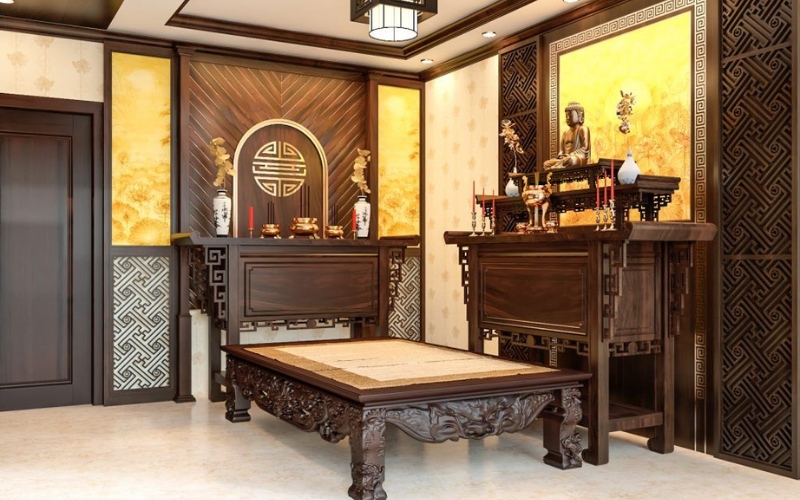Cần giữ cho không gian phòng thờ sự trang nghiêm và yên tĩnh
