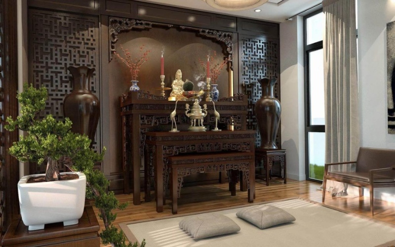 Vị trí đặt bàn thờ sẽ ảnh hưởng đến phong thủy của toàn bộ căn nhà